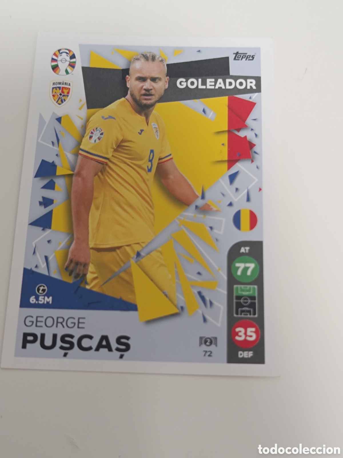 Football Stickers: Match attax topps Eurocopa 2024 lidl puscas 72