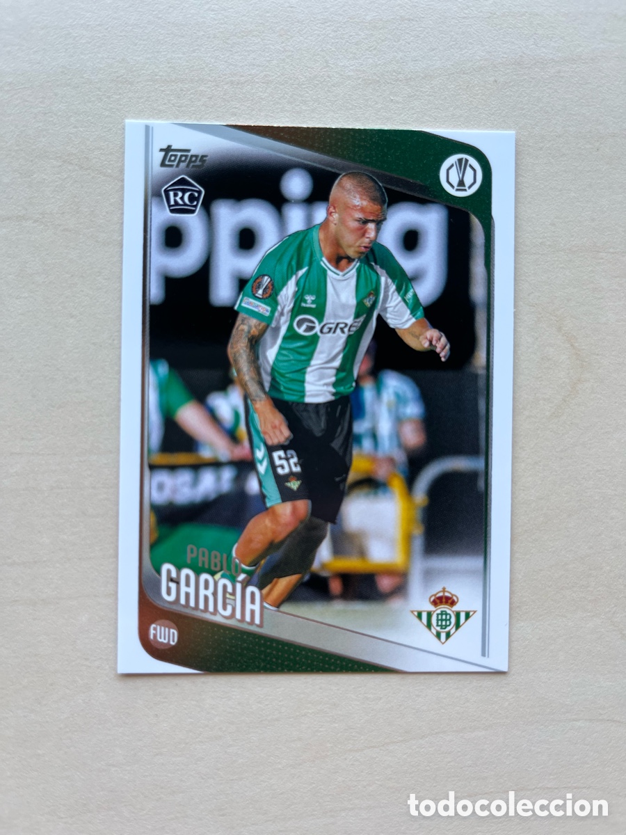 Cromos de f&uacute;tbol: Pablo Garc&iacute;a Rookie Topps Flagship 2025-26 - Real Betis