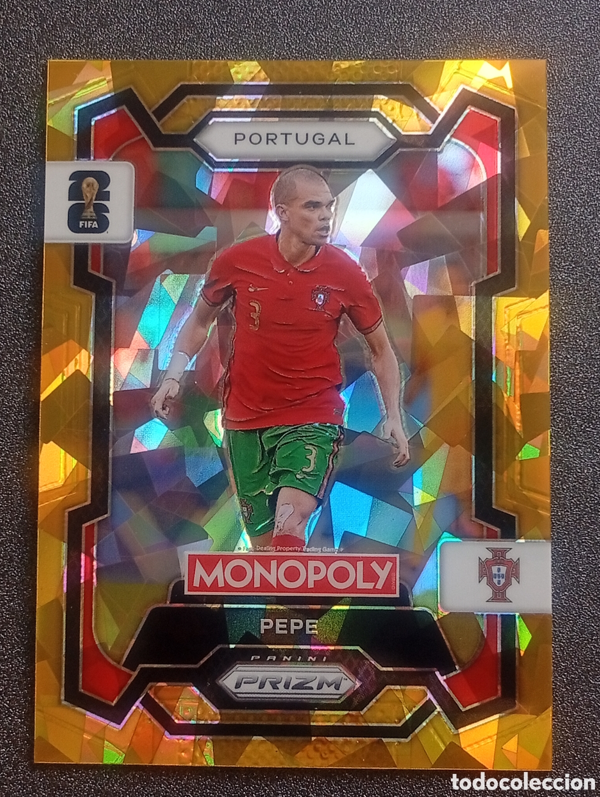 Cromos de f&uacute;tbol: 28 prizm paralela cracked PEPE PORTUGAL MONOPOLY FIFA 2026 WORLD CUP MUNDIAL ADRENALYN IT