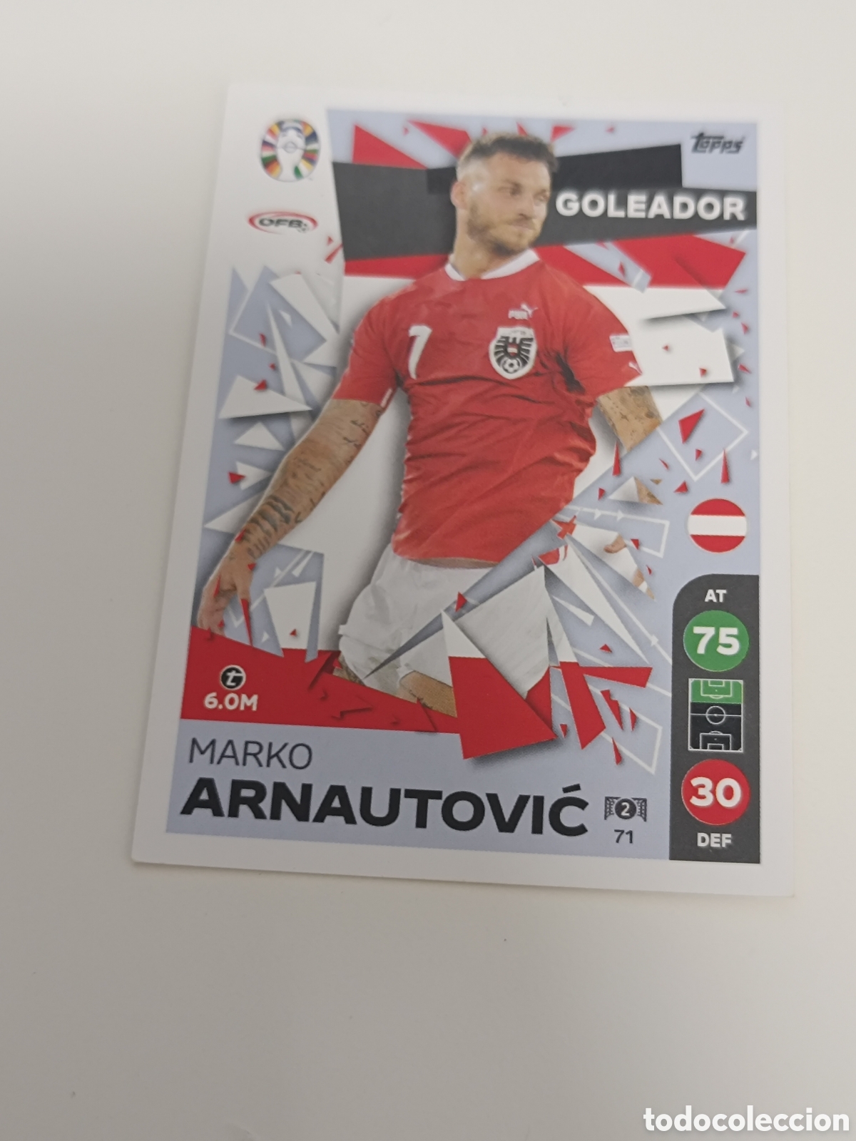 Football Stickers: Match attax topps Eurocopa 2024 lidl arnautovic 71