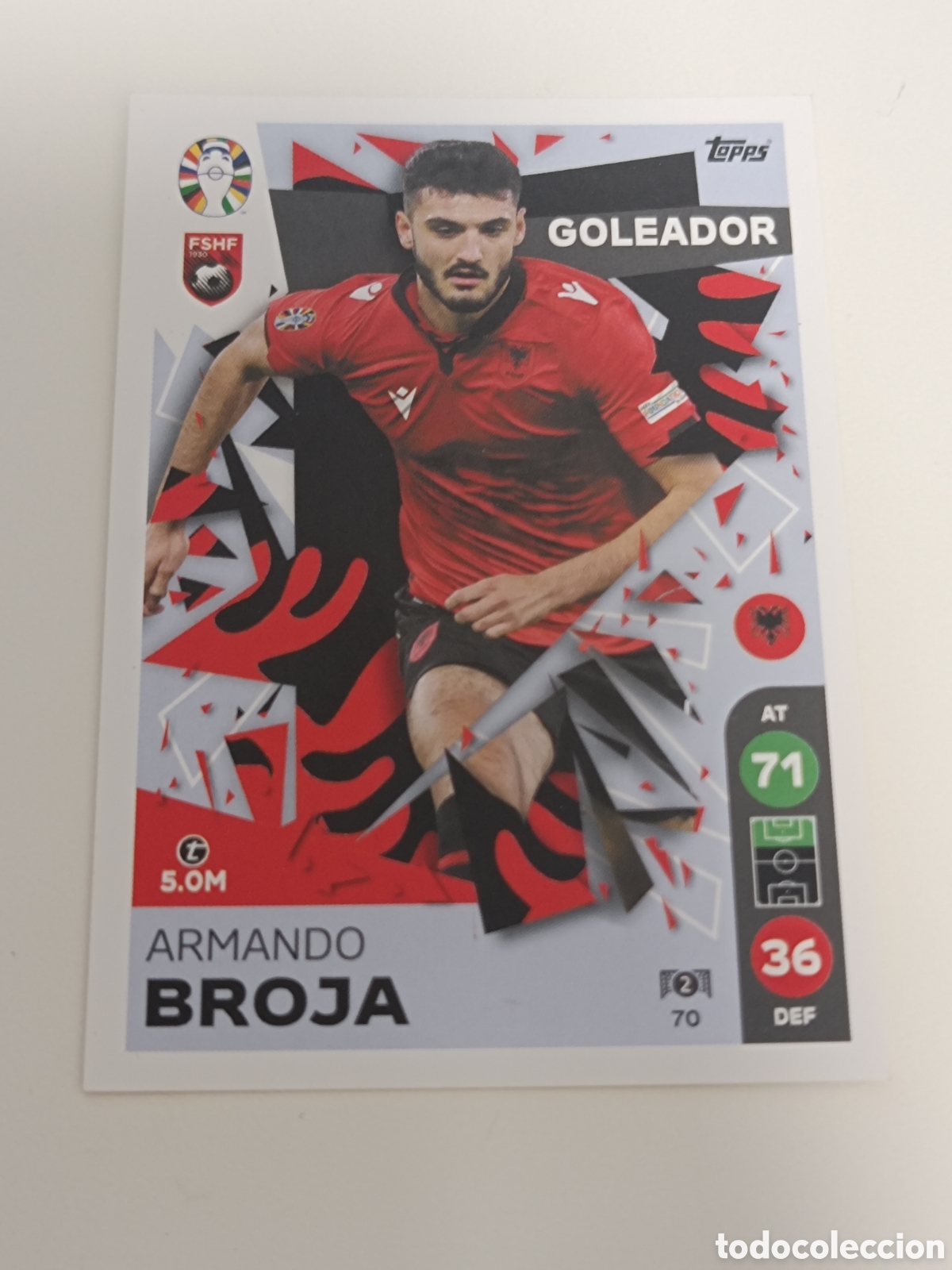 Fu&szlig;ball-Sticker: Match attax topps Eurocopa 2024 lidl Borja 70