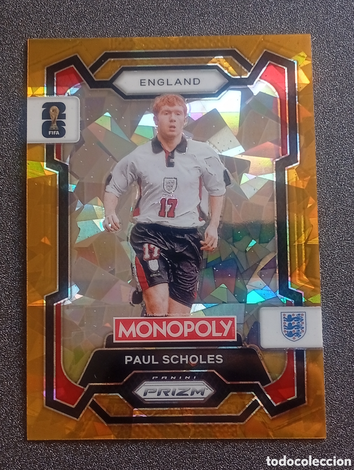 Cromos de f&uacute;tbol: 24 prizm paralela cracked Paul Scholes England MONOPOLY FIFA 2026 WORLD CUP MUNDIAL ADRENALYN
