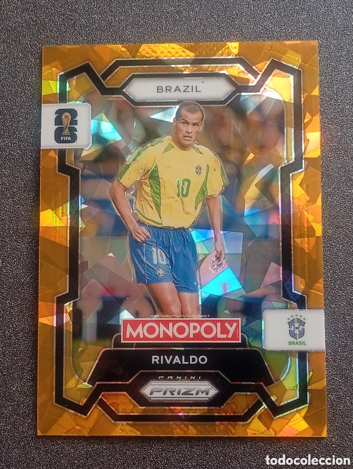 Cromos de f&uacute;tbol: 21 prizm paralela cracked RIVALDO BRASIL MONOPOLY FIFA 2026 WORLD CUP MUNDIAL ADRENALYN BARCELONA