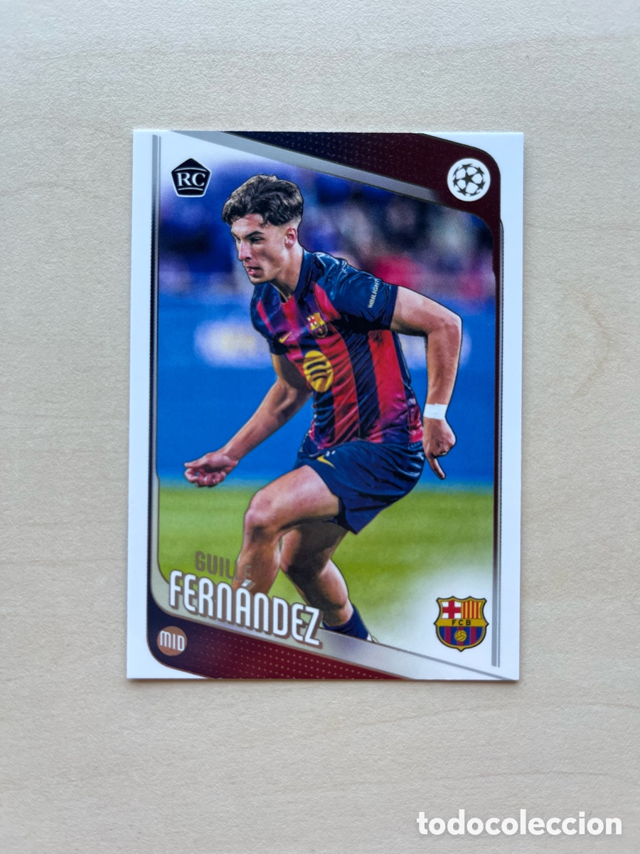 Cromos de f&uacute;tbol: Guille Fern&aacute;ndez Rookie Topps Flagship 2025-26 - FC Barcelona