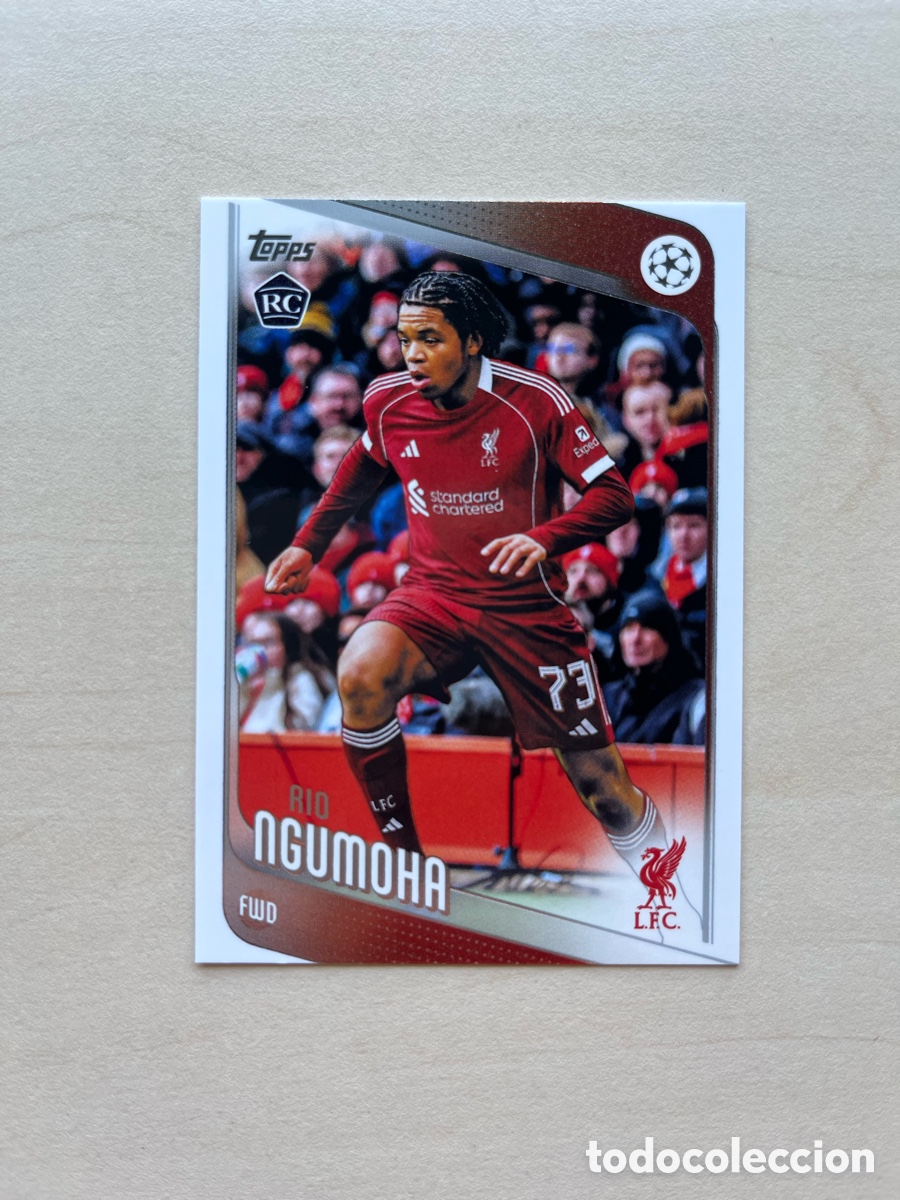 Cromos de f&uacute;tbol: Rio Ngumoha Rookie Topps Flagship 2025-26 - Liverpool