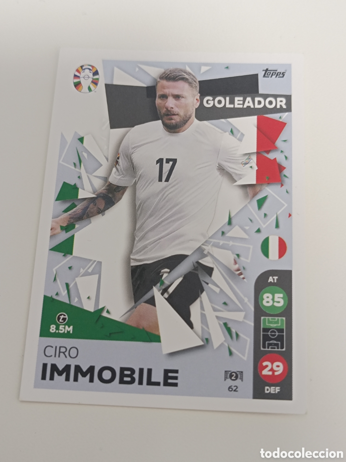 Cromos de f&uacute;tbol: Match attax topps Eurocopa 2024 lidl immobile 62