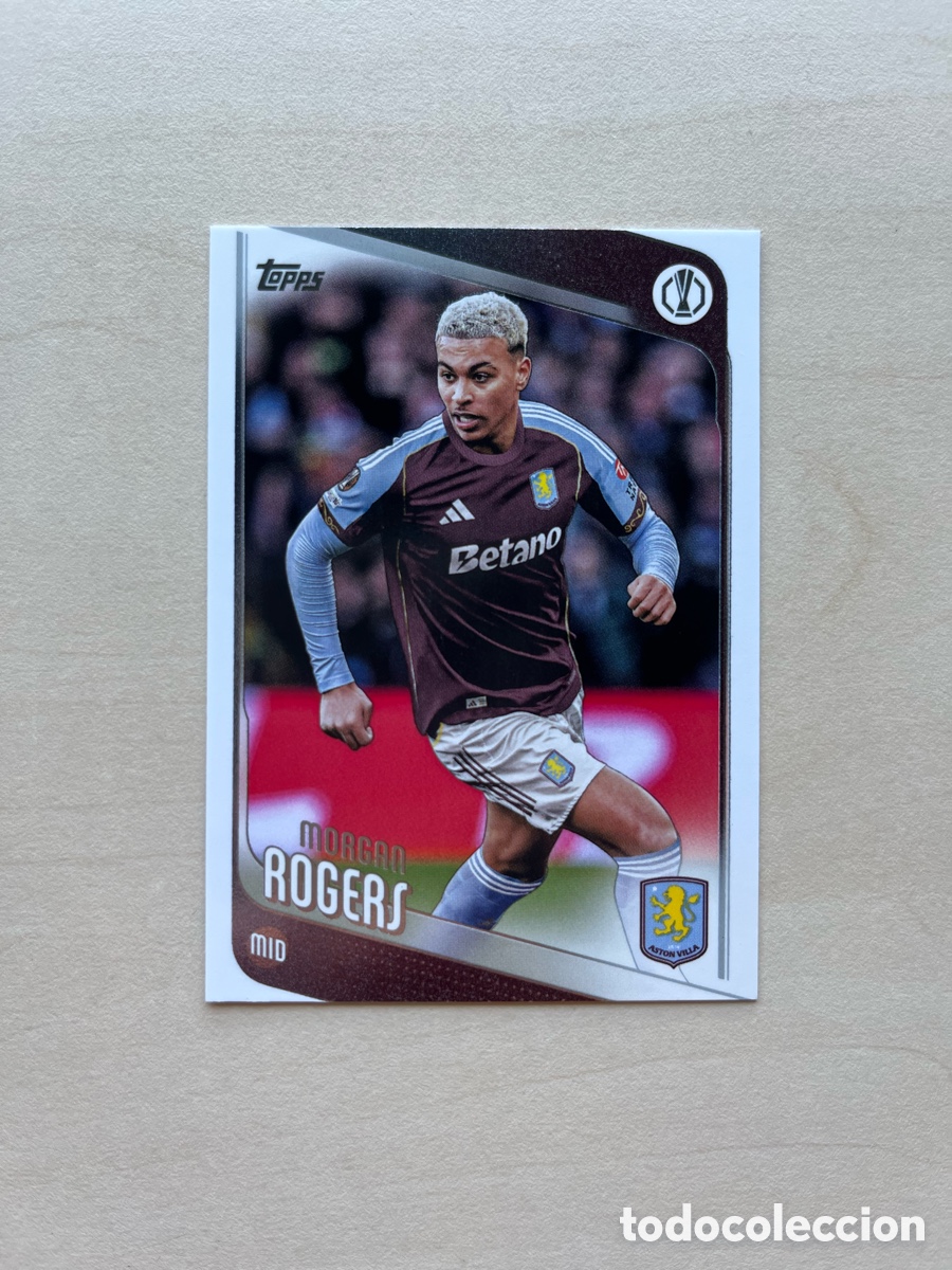 Cromos de f&uacute;tbol: Morgan Rogers Topps Flagship 2025-26 - Aston Villa