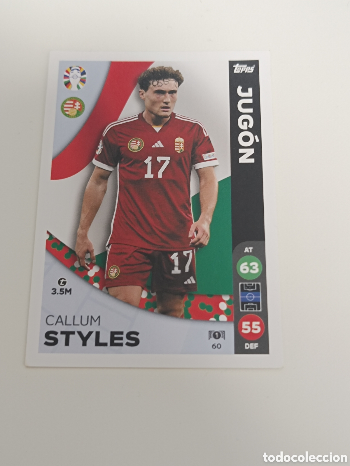 Cromos de f&uacute;tbol: Match attax topps Eurocopa 2024 lidl Styles 60