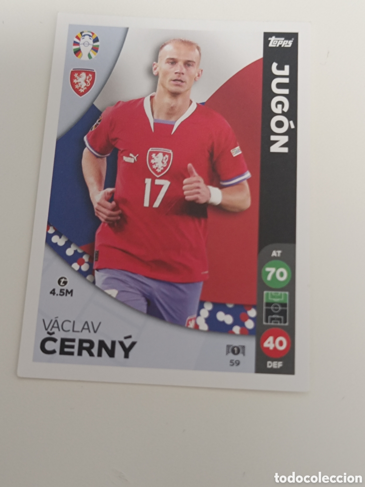 Cromos de f&uacute;tbol: Match attax topps Eurocopa 2024 lidl cerny 59