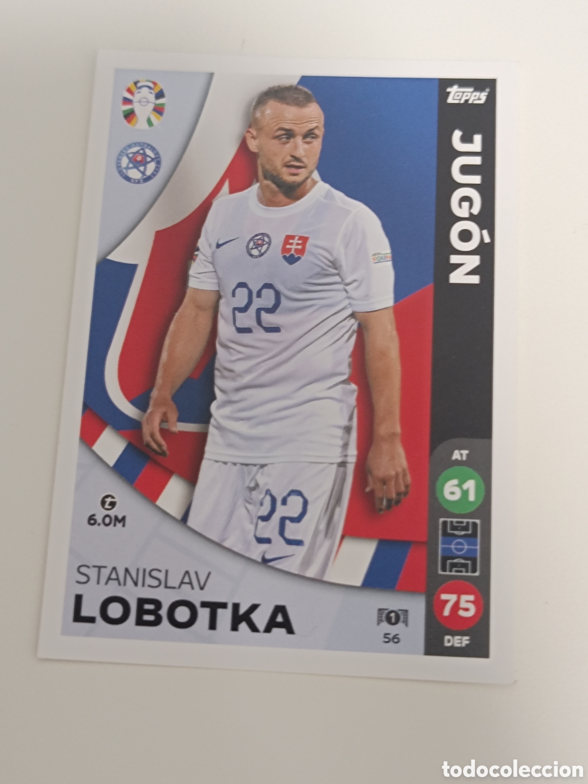 Cromos de f&uacute;tbol: Match attax topps Eurocopa 2024 lidl lobotka 56