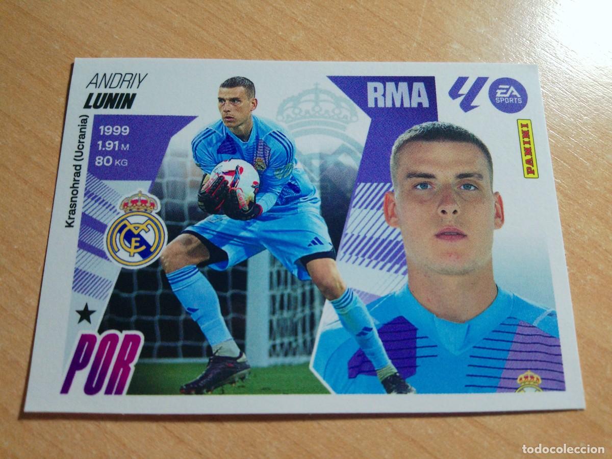 Cromos de f&uacute;tbol: 4 LUNIN DEL REAL MADRID 25 26 LIGA ESTE 2025 2026 NUEVO