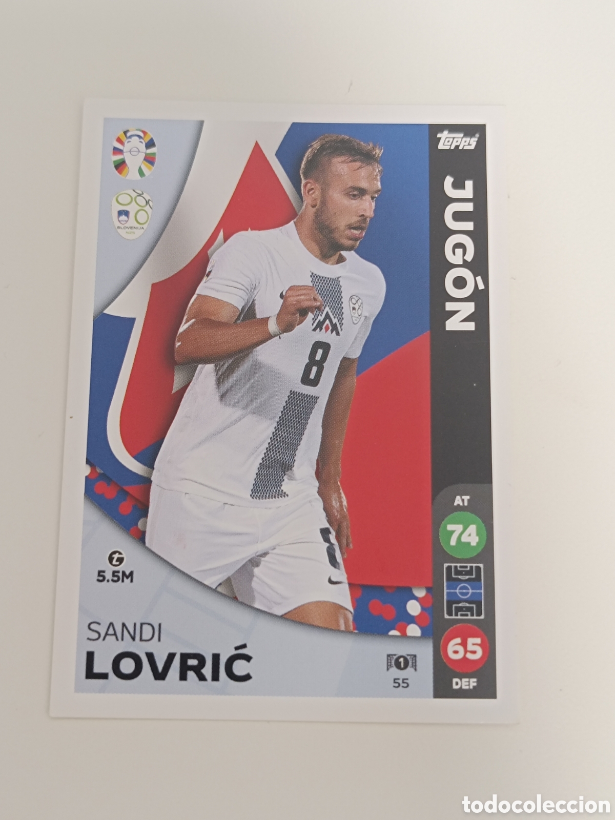 Cromos de f&uacute;tbol: Match attax topps Eurocopa 2024 lidl lovric 55