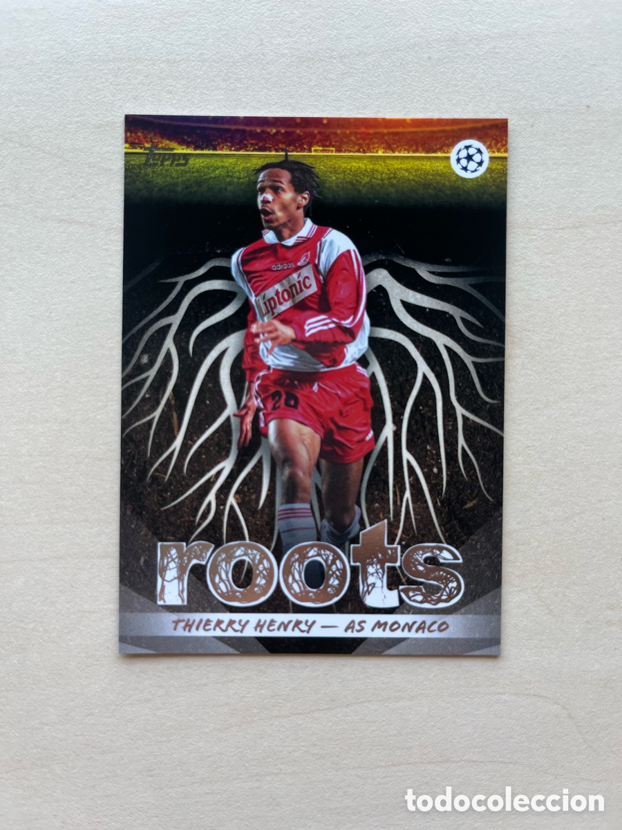 Cromos de f&uacute;tbol: Thierry Henry Roots Topps Flagship 2025-26 - M&oacute;naco