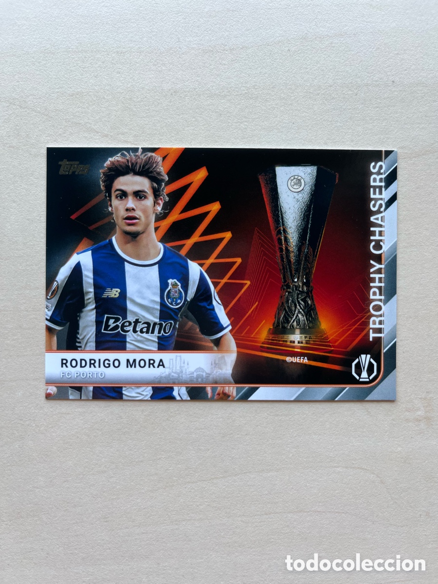 Cromos de f&uacute;tbol: Rodrigo Mora Trophy Chasers Topps Flagship 2025-26 - Porto