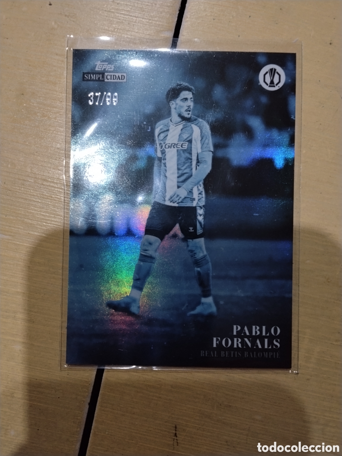 Cromos de f&uacute;tbol: TOPPS SIMPLICIDAD PABLO FORNALS - REAL BETIS NUMERADO 37/99
