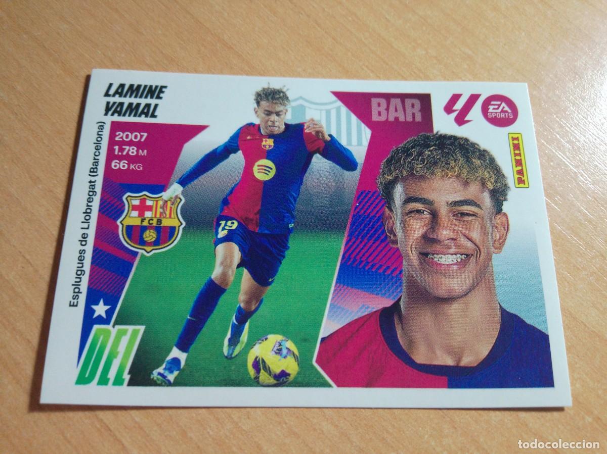 Cromos de f&uacute;tbol: 19 LAMINE YAMAL DEL BARCELONA 25 26 LIGA ESTE 2025 2026 NUEVO