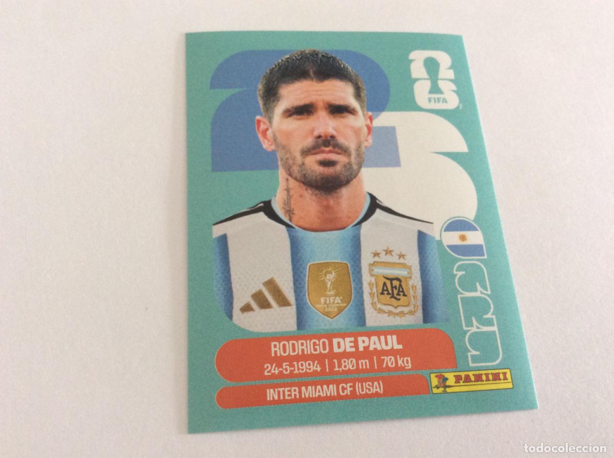 Cromos de f&uacute;tbol: ARG10 ARG 10 Rodrigo De Paul Argentina Sticker Cromo FIFA World Cup 2026 26 Panini Mundial