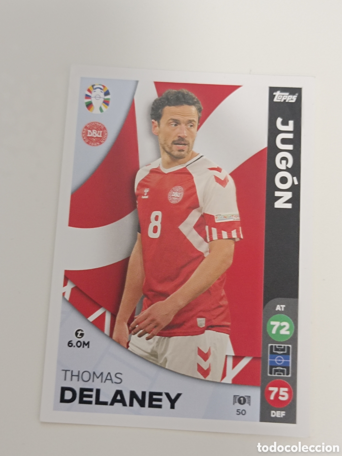Cromos de f&uacute;tbol: Match attax topps Eurocopa 2024 lidl delaney 50