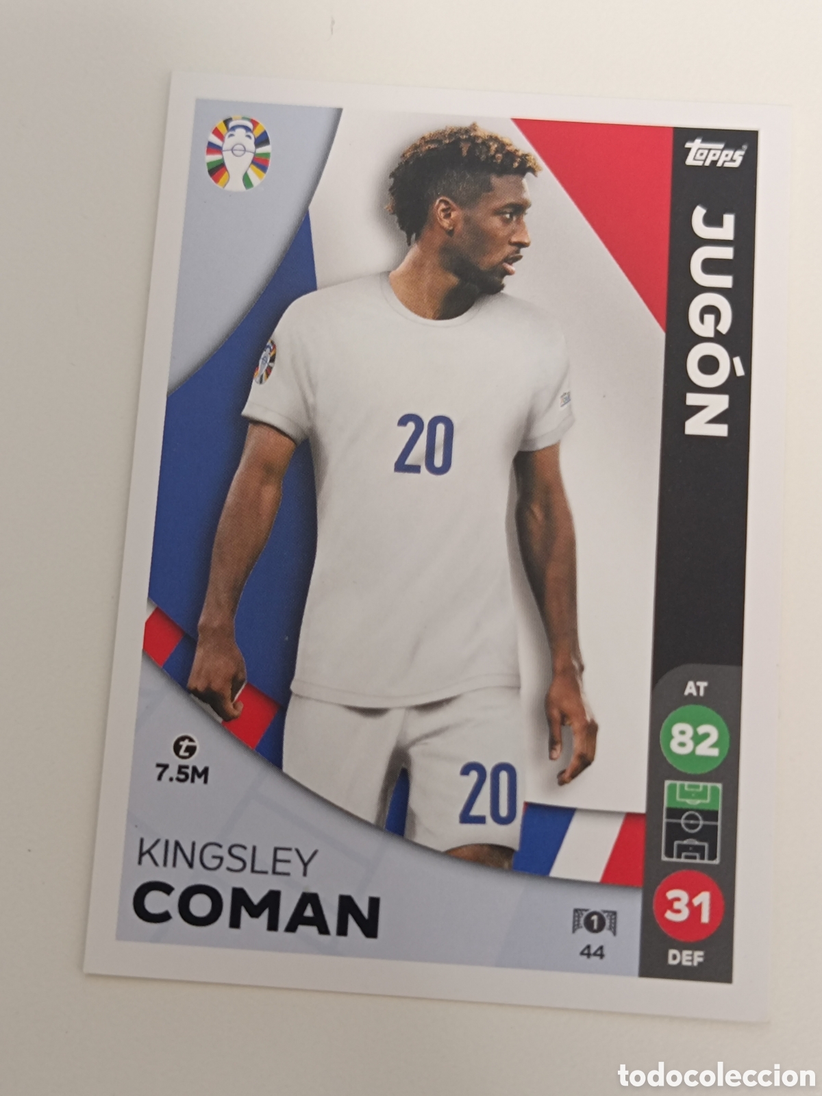 Cromos de f&uacute;tbol: Match attax topps Eurocopa 2024 lidl 44 coman