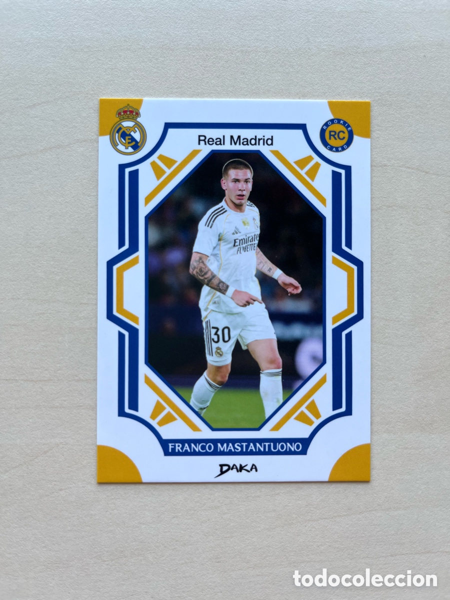 Cromos de f&uacute;tbol: Mastantuono Rookie #4-B Daka Real Madrid 2025-26