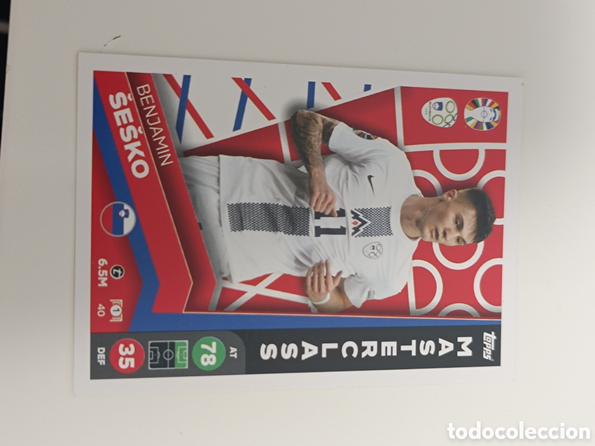 Cromos de f&uacute;tbol: Match attax topps Eurocopa 2024 lidl sesko 40