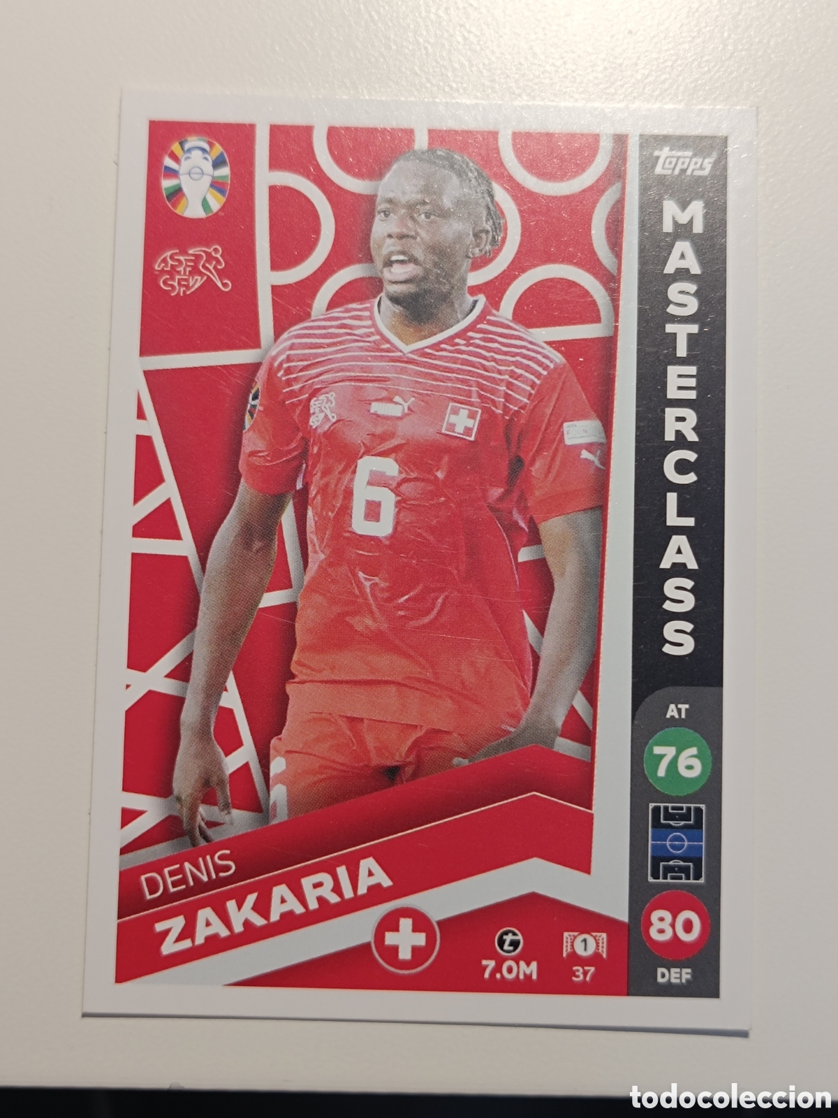 Cromos de f&uacute;tbol: Match attax topps Eurocopa 2024 lidl zakaria 37