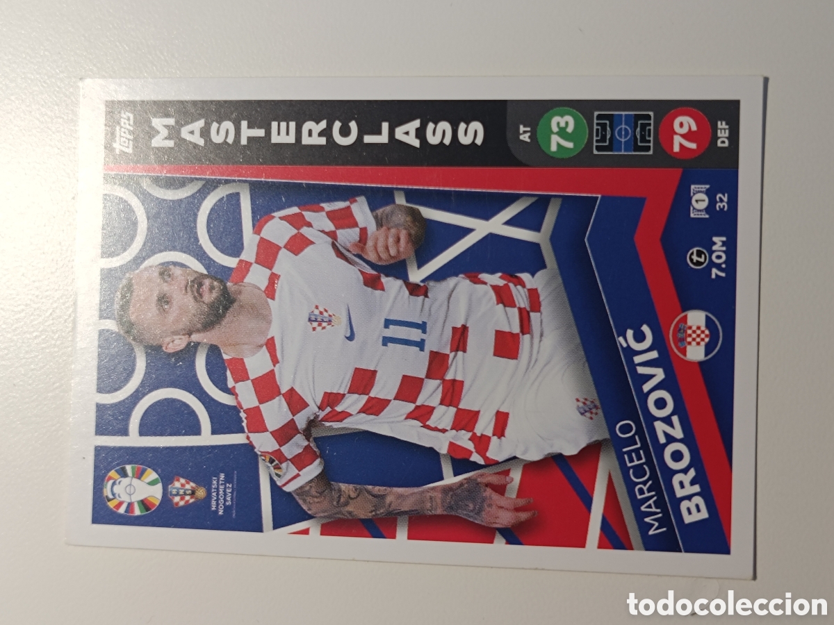 Cromos de f&uacute;tbol: Match attax topps Eurocopa 2024 lidl brozovic 32