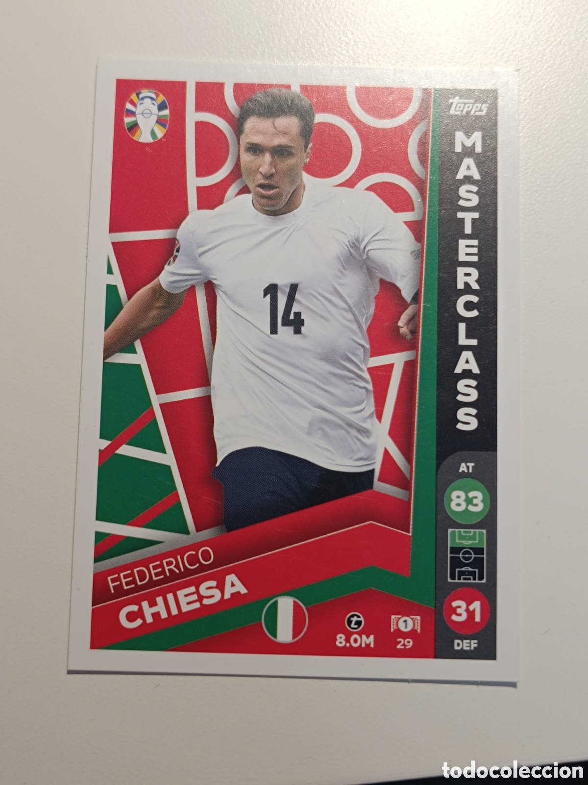 Cromos de f&uacute;tbol: Match attax topps Eurocopa 2024 lidl chiesa 29