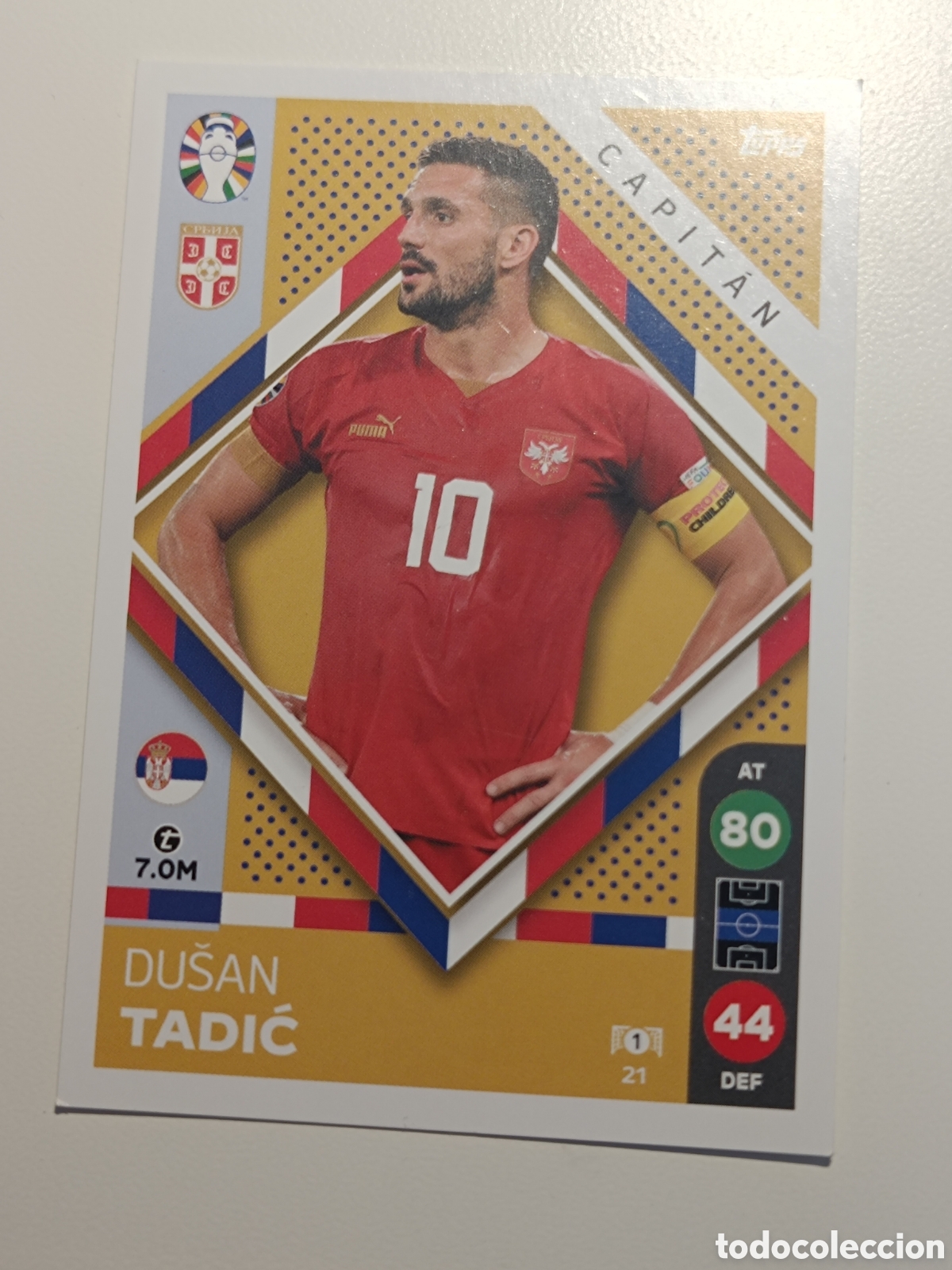 Cromos de f&uacute;tbol: Match attax topps Eurocopa 2024 lidl tadic 21