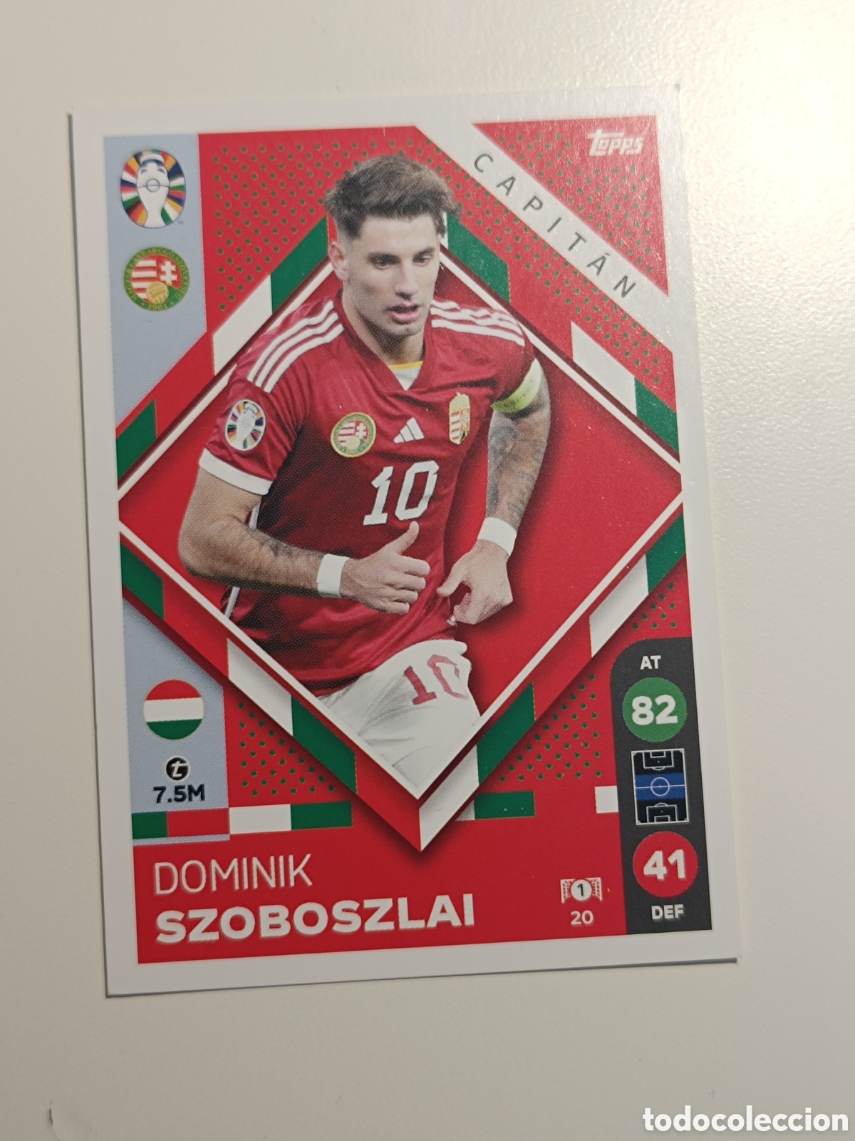 Cromos de f&uacute;tbol: Match attax topps Eurocopa 2024 lidl szoboszlai 2/
