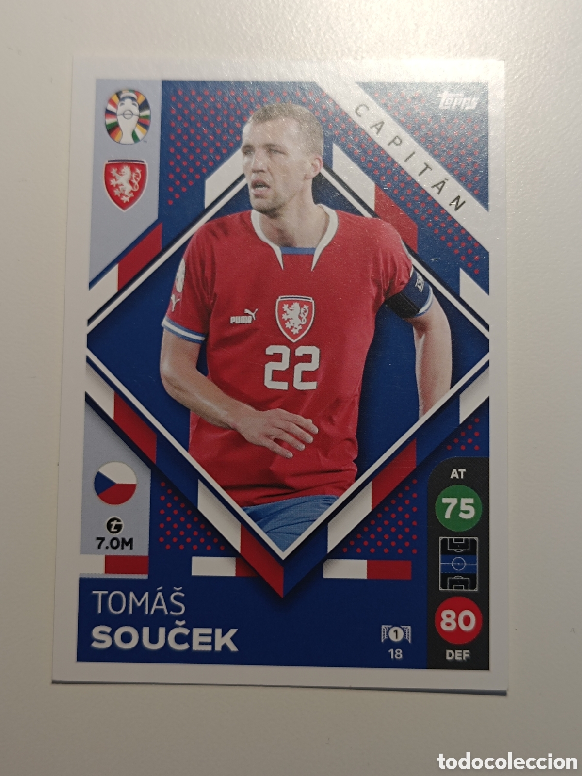 Cromos de f&uacute;tbol: Match attax topps Eurocopa 2024 lidl soucek 19