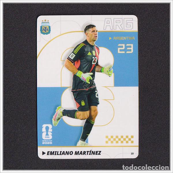 Cromos de f&uacute;tbol: FIFA WORLD CUP 2026 PANINI TRADING CARDS EMILIANO MART&Iacute;NEZ DIBU 10 ARGENTINA MUNDIAL - PREMIUM-