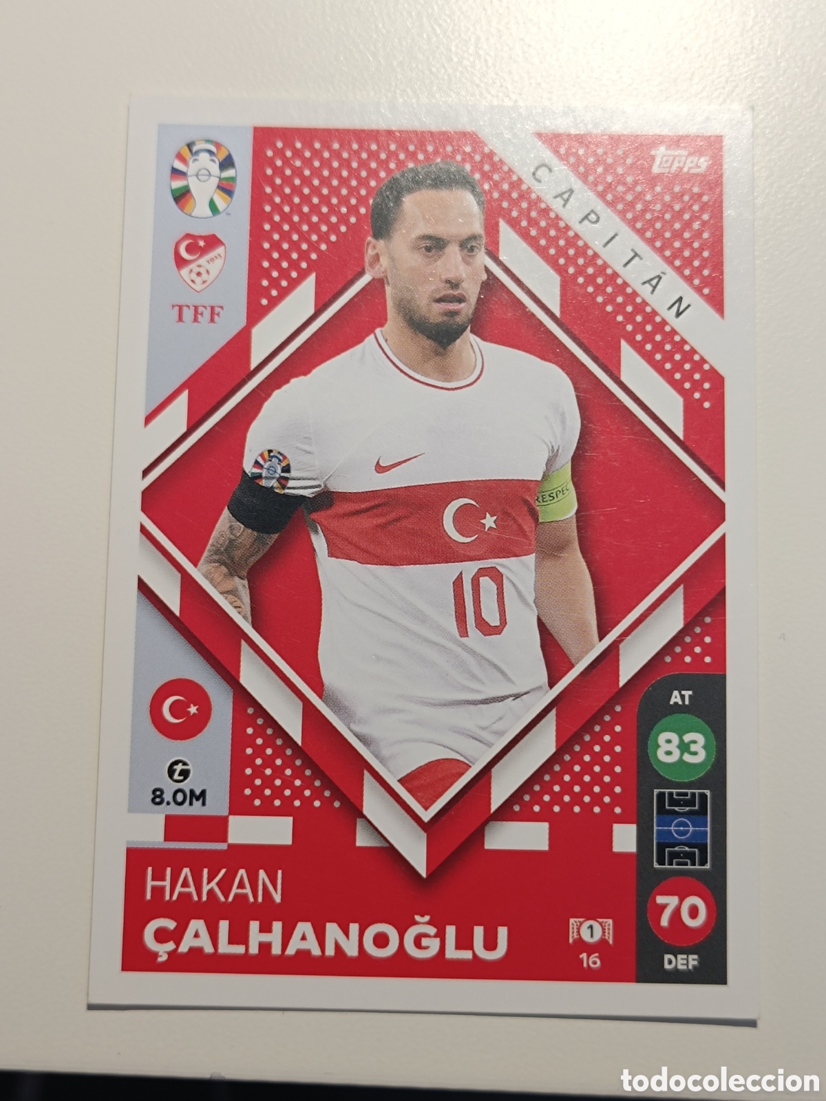 Cromos de f&uacute;tbol: Match attax topps Eurocopa 2024 lidl calhanoglu 16