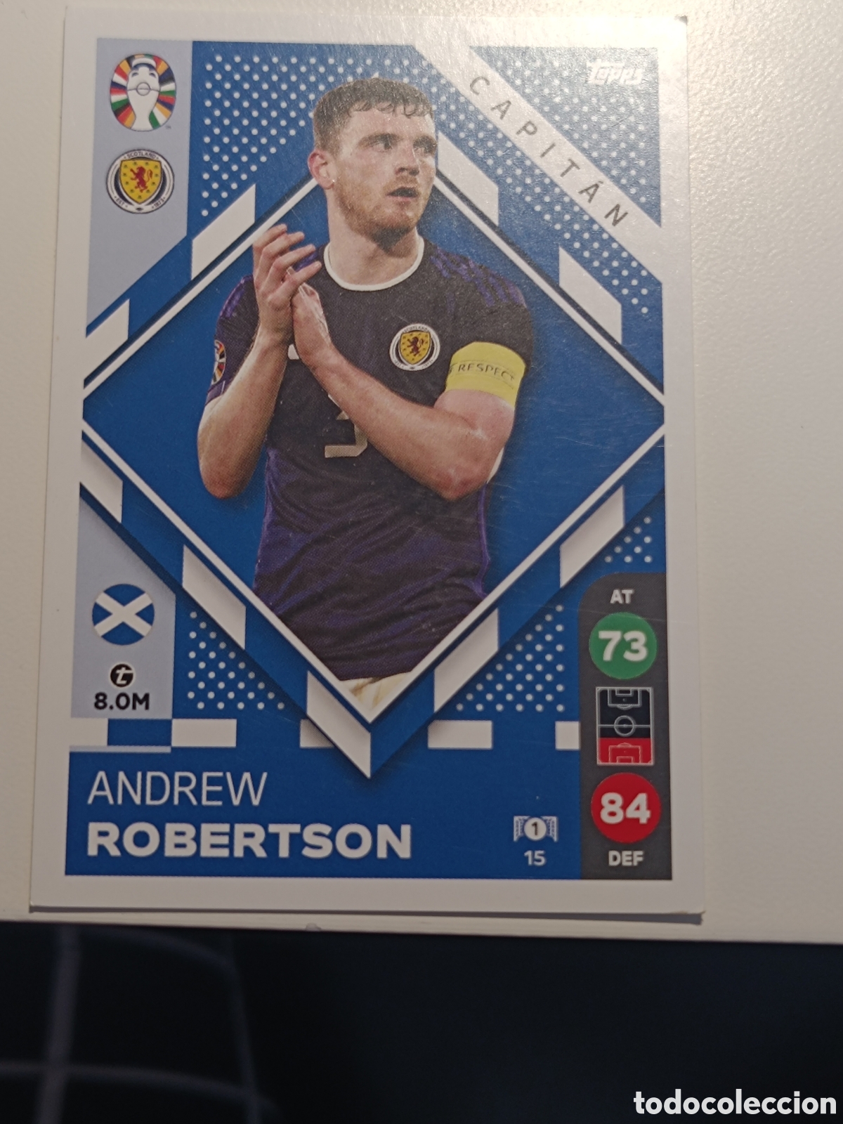Cromos de f&uacute;tbol: Match attax topps Eurocopa 2024 lidl robertson 15