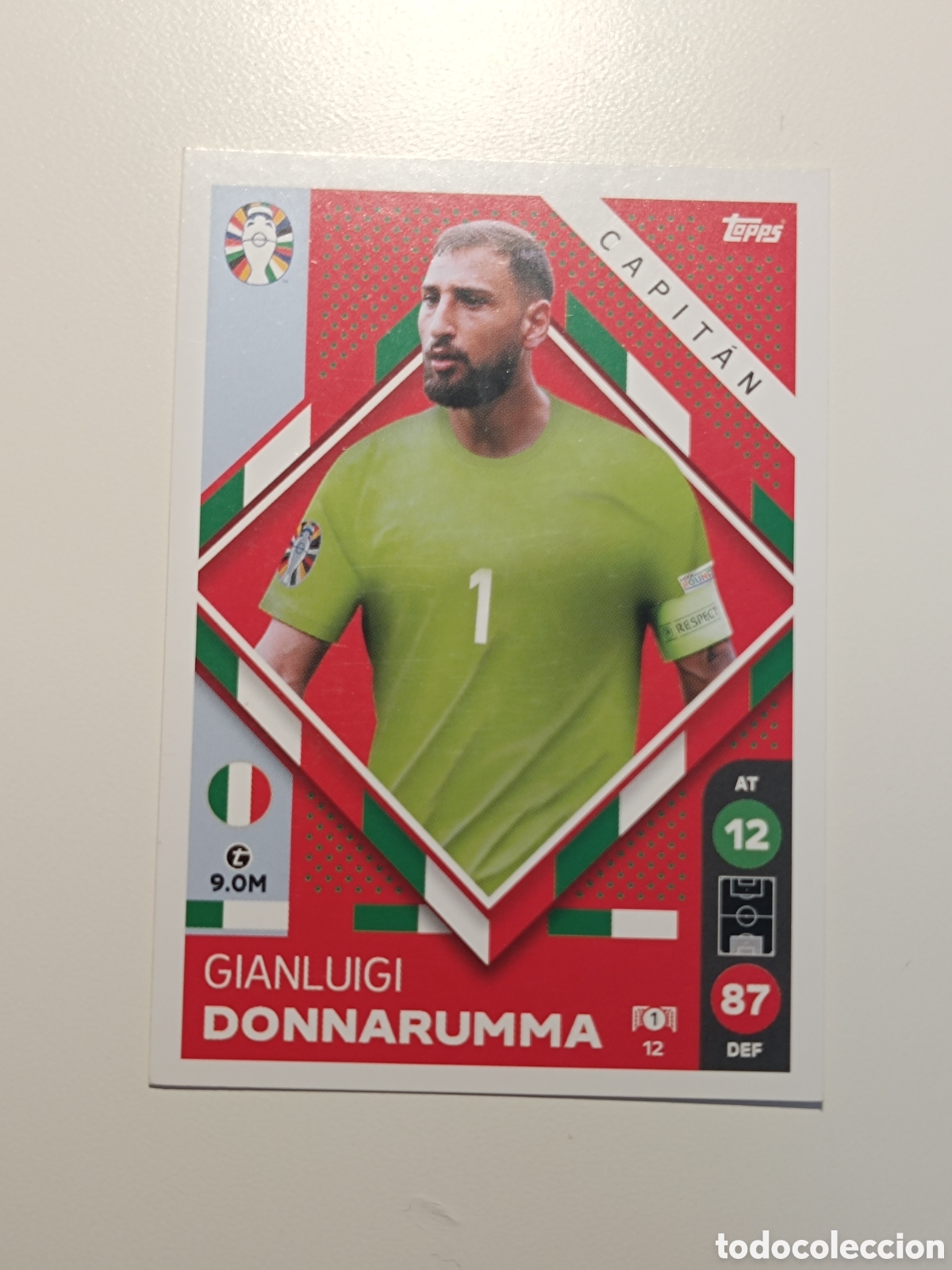 Cromos de f&uacute;tbol: Match attax topps Eurocopa 2024 lidl donnarumma 12
