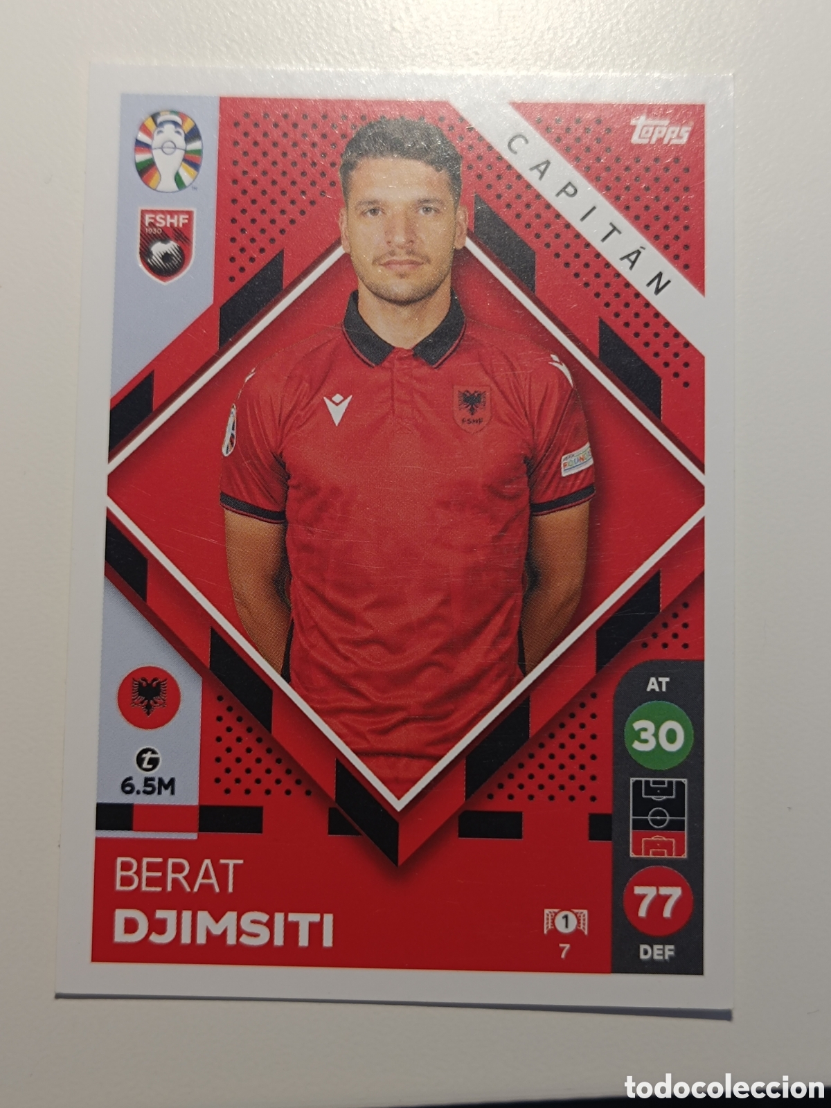 Cromos de f&uacute;tbol: Match attax topps Eurocopa 2024 lidl djimsiti 7