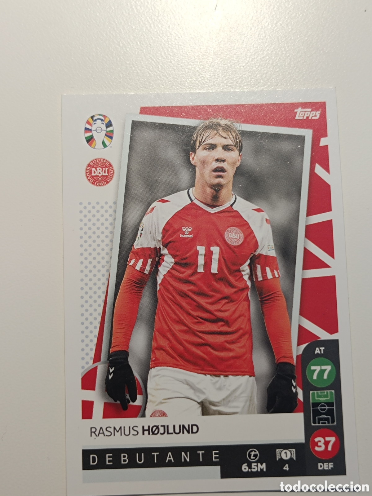 Cromos de f&uacute;tbol: Match attax topps Eurocopa 2024 lidl hojlund 4