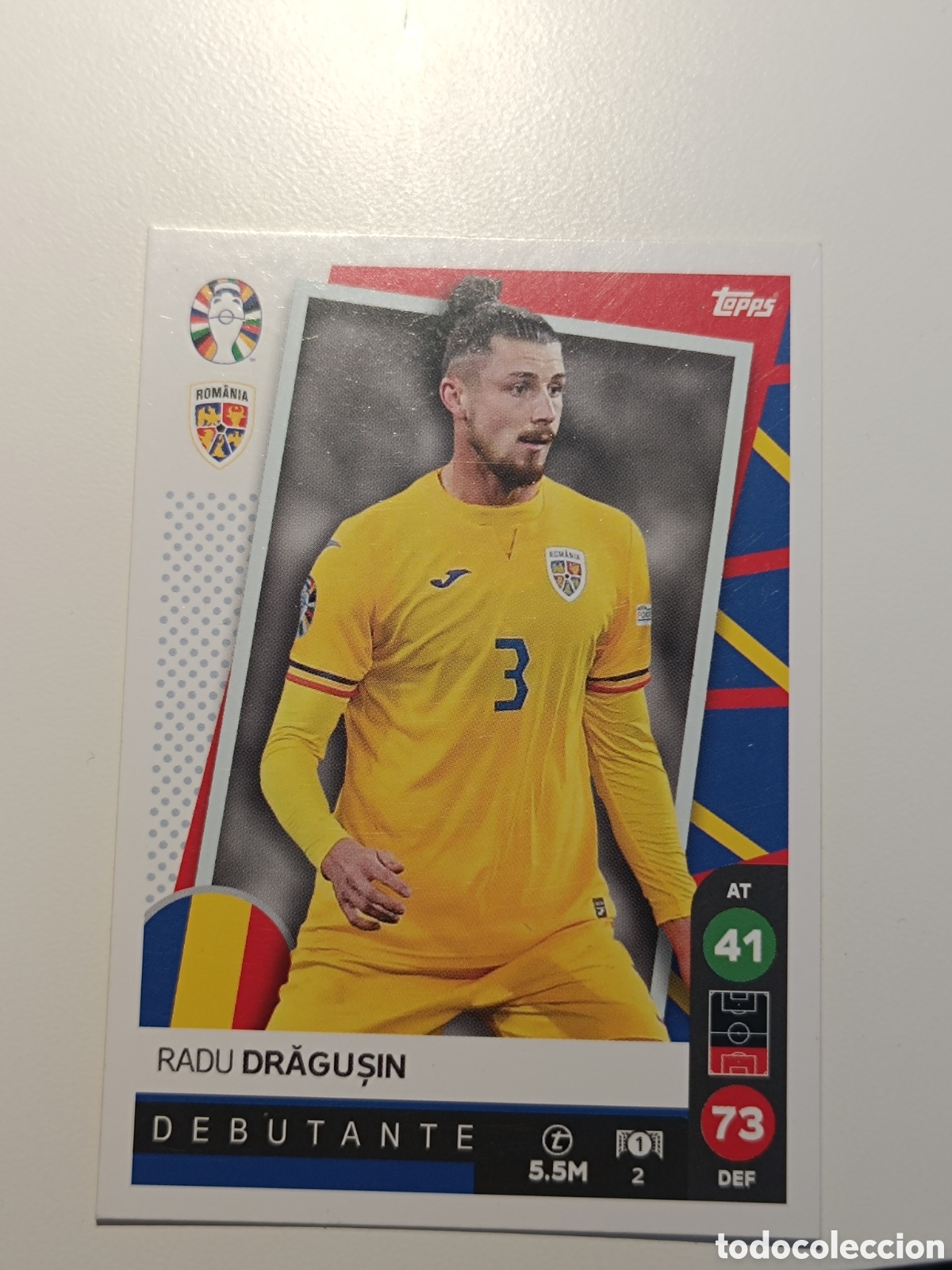 Cromos de f&uacute;tbol: Match attax topps Eurocopa 2024 lidl dragusin 2
