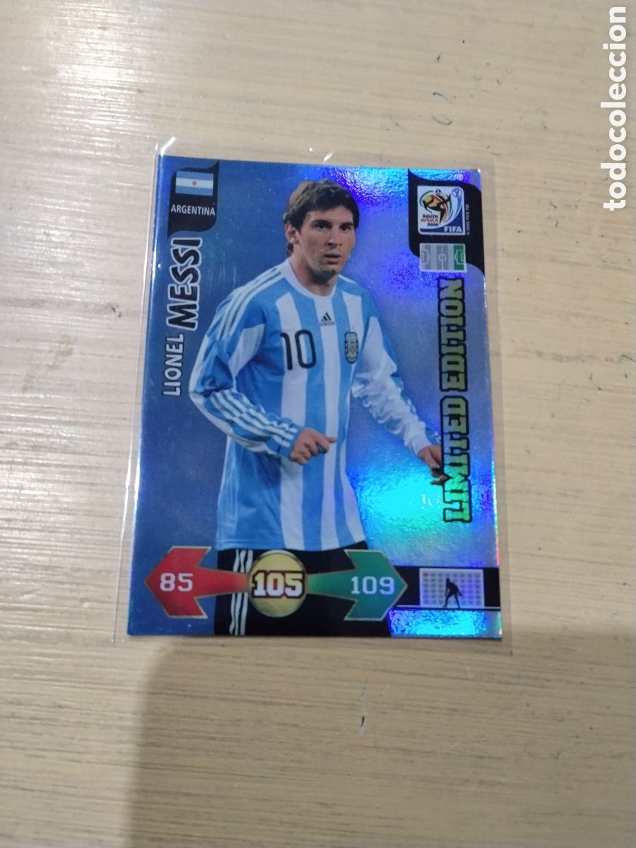Cromos de f&uacute;tbol: Limited Edition Leonel Messi - Argentina Sud&aacute;frica - 2010 ( Colecci&oacute;n Adrenalyn )
