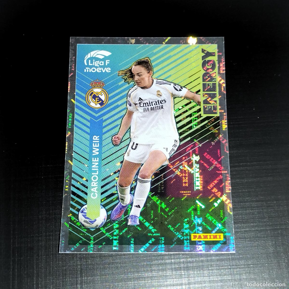 Cromos de f&uacute;tbol: 335 CAROLINE WEIR ENERGY REAL MADRID CROMOS LIGA F MOEVE FEMENINA PANINI 2025 2026 25 26