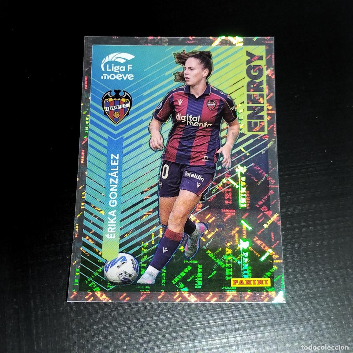 Football Stickers: 338 ERIKA GONZALEZ ENERGY LEVANTE CROMOS LIGA F MOEVE FEMENINA PANINI 2025 2026 25 26