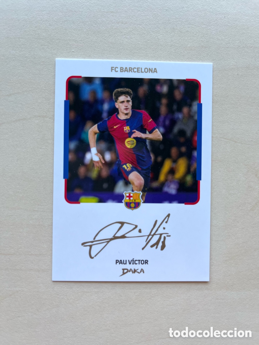 Cromos de f&uacute;tbol: Pau V&iacute;ctor Instant Cheki #IC-5 Daka FC Barcelona 2025-26