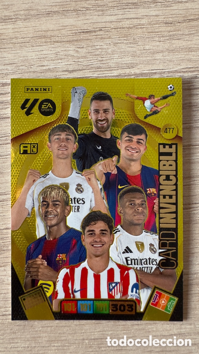 Cromos de f&uacute;tbol: Lote L018: Cromo de futbol Adrenalyn XL Invencible 25/26