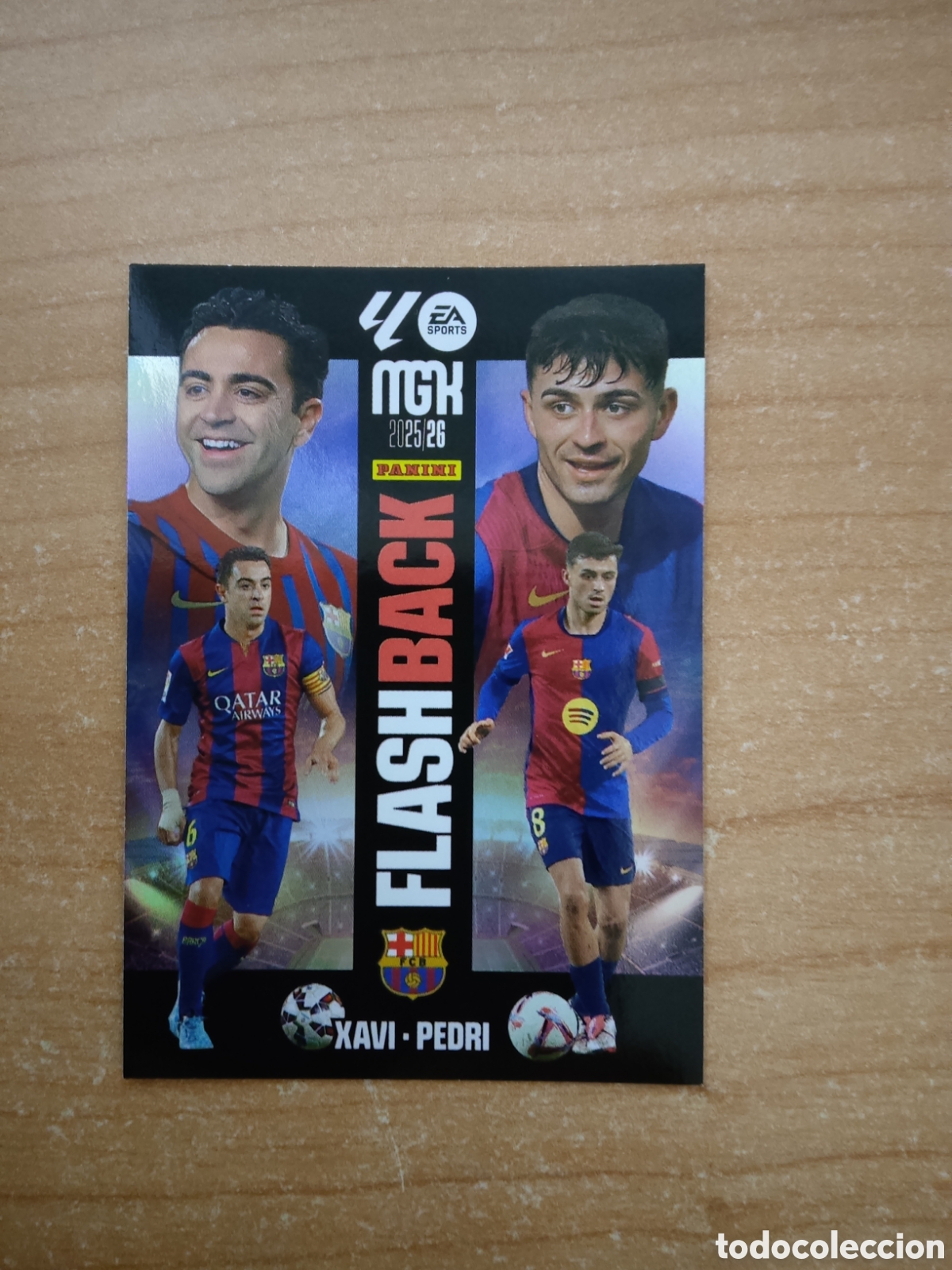 Cromos de f&uacute;tbol: 432 XAVI Y PEDRI BARCELONA FLASHBACK MEGACRACKS 2025 2026