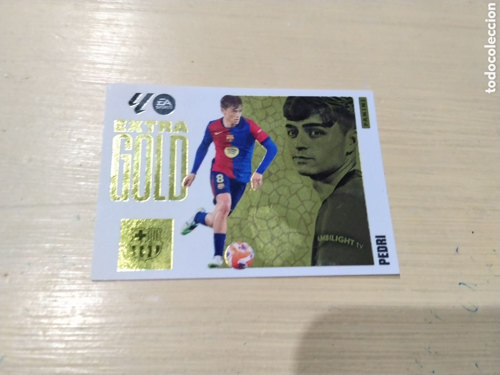 Cromos de f&uacute;tbol: Ed. Este 2025 26 - Extra Gold - Pedri / FC Barcelona ( sin pegar )