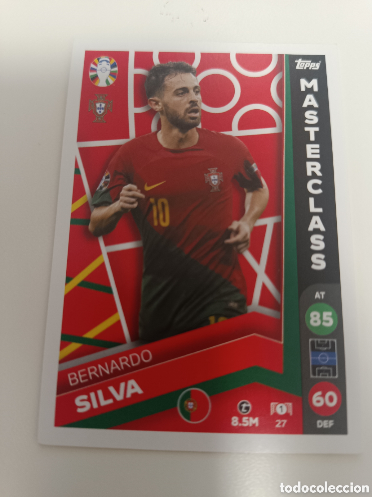 Cromos de f&uacute;tbol: Match attax topps Eurocopa 2024 lidl bernardo silva 27