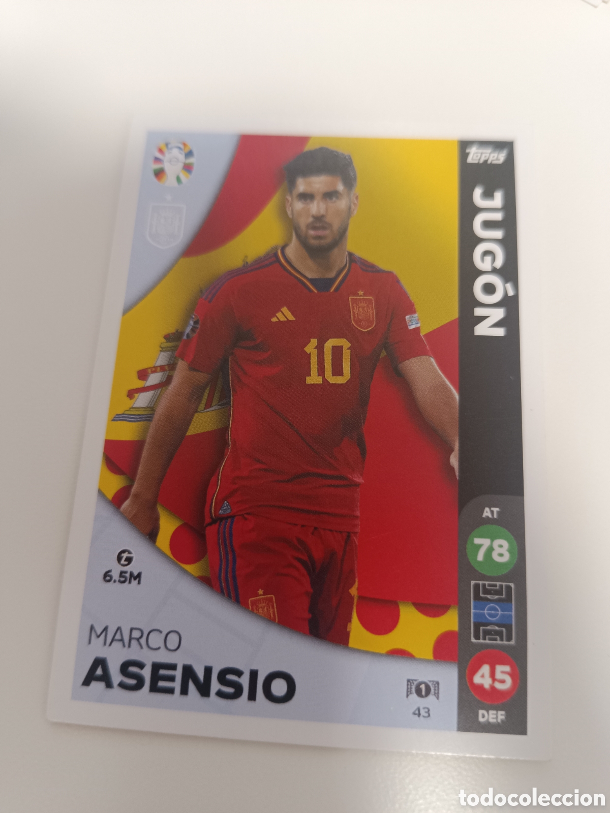 Cromos de f&uacute;tbol: Match attax topps Eurocopa 2024 lidl asensio 43