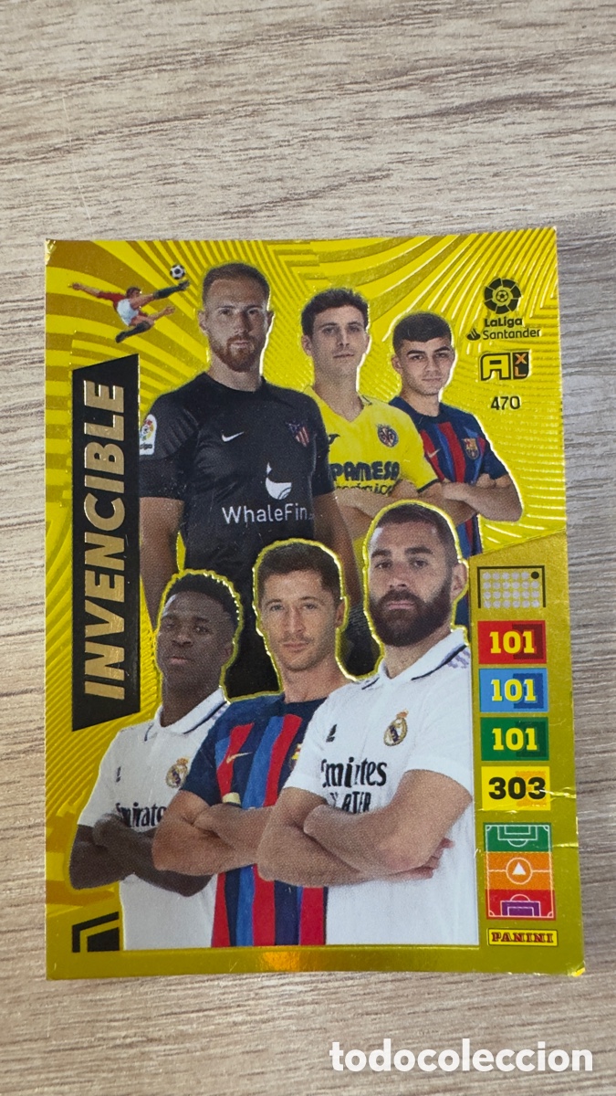 Cromos de f&uacute;tbol: Lote L021: Cromo de futbol Adrenalyn XL Invencible 22/23
