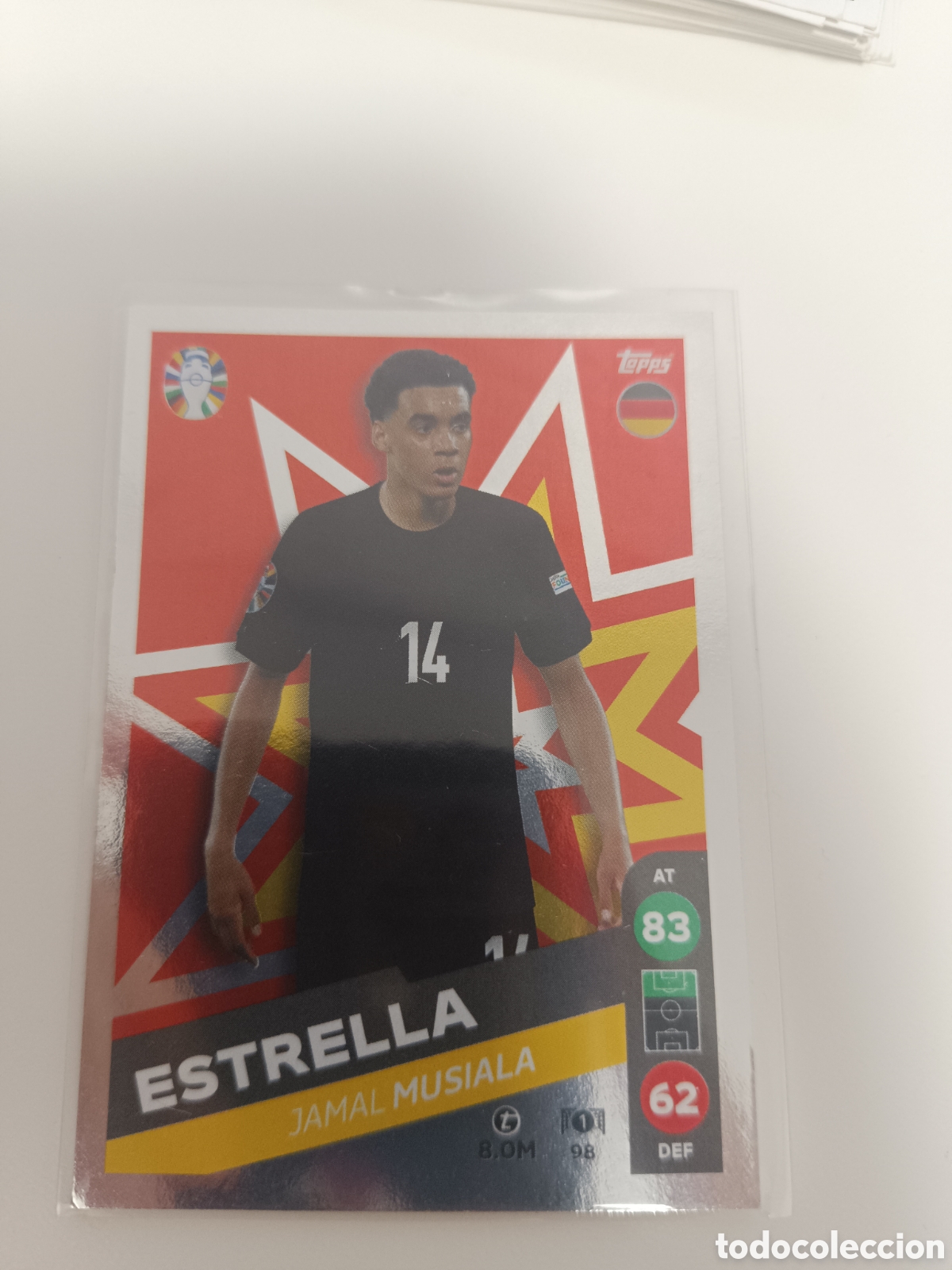 Cromos de f&uacute;tbol: Match attax topps Eurocopa 2024 lidl musiala 98
