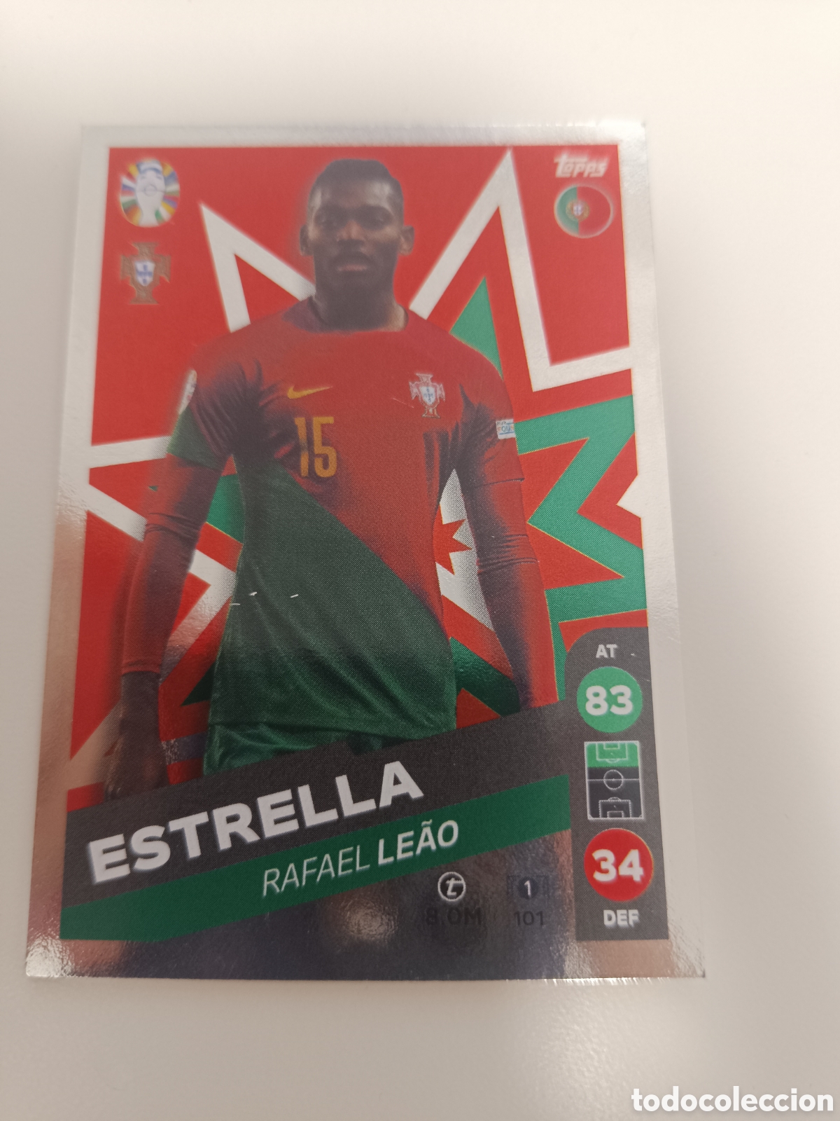Cromos de f&uacute;tbol: Match attax topps Eurocopa 2024 lidl leao 101